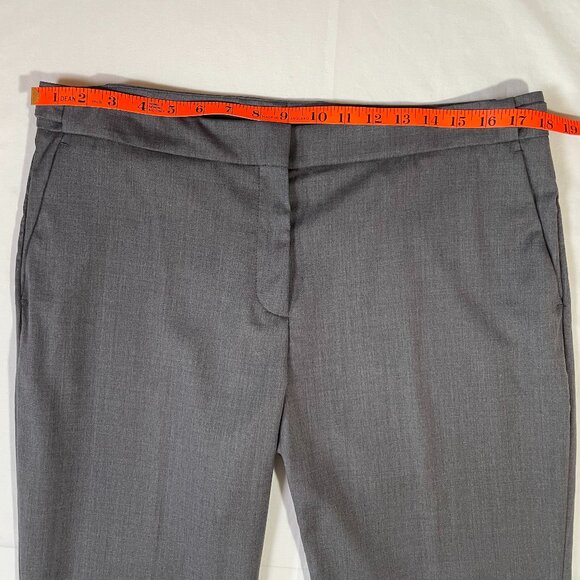Incotex Lightweight Wool Pants Size 12 Gray Straight Leg Cuffs Military Inspired - Picture 8 of 16